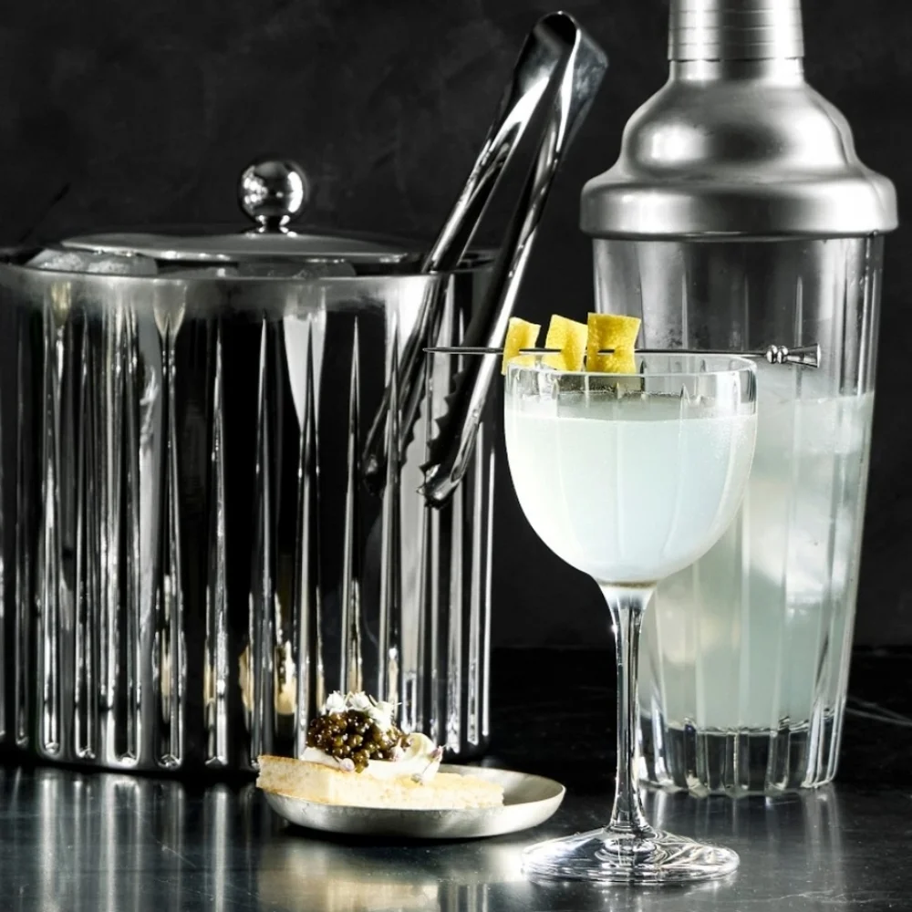 Williams Sonoma Dorset Nick & Nora Hand Cut Crystal Glass, Retail Price $39.95